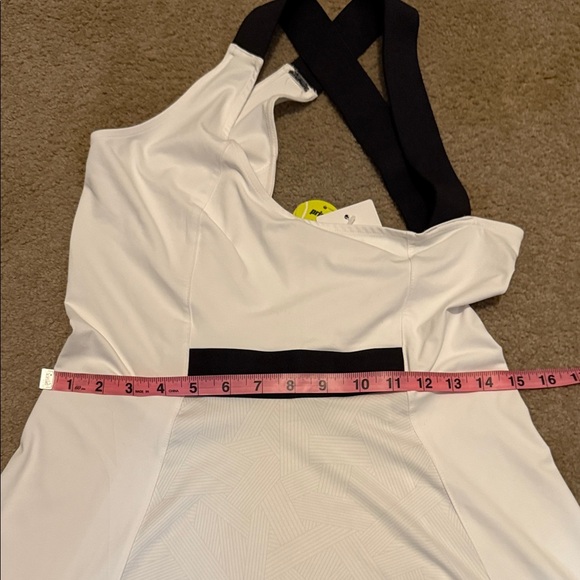 Prince White Tennis Dress with Black Straps - Picture 5 of 15